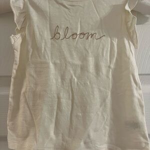 NWT Rylee + Cru Ruffle Tank Top with Embroidery